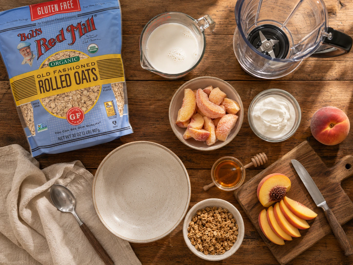 Honey Peach Oat Smoothie Bowl extra view