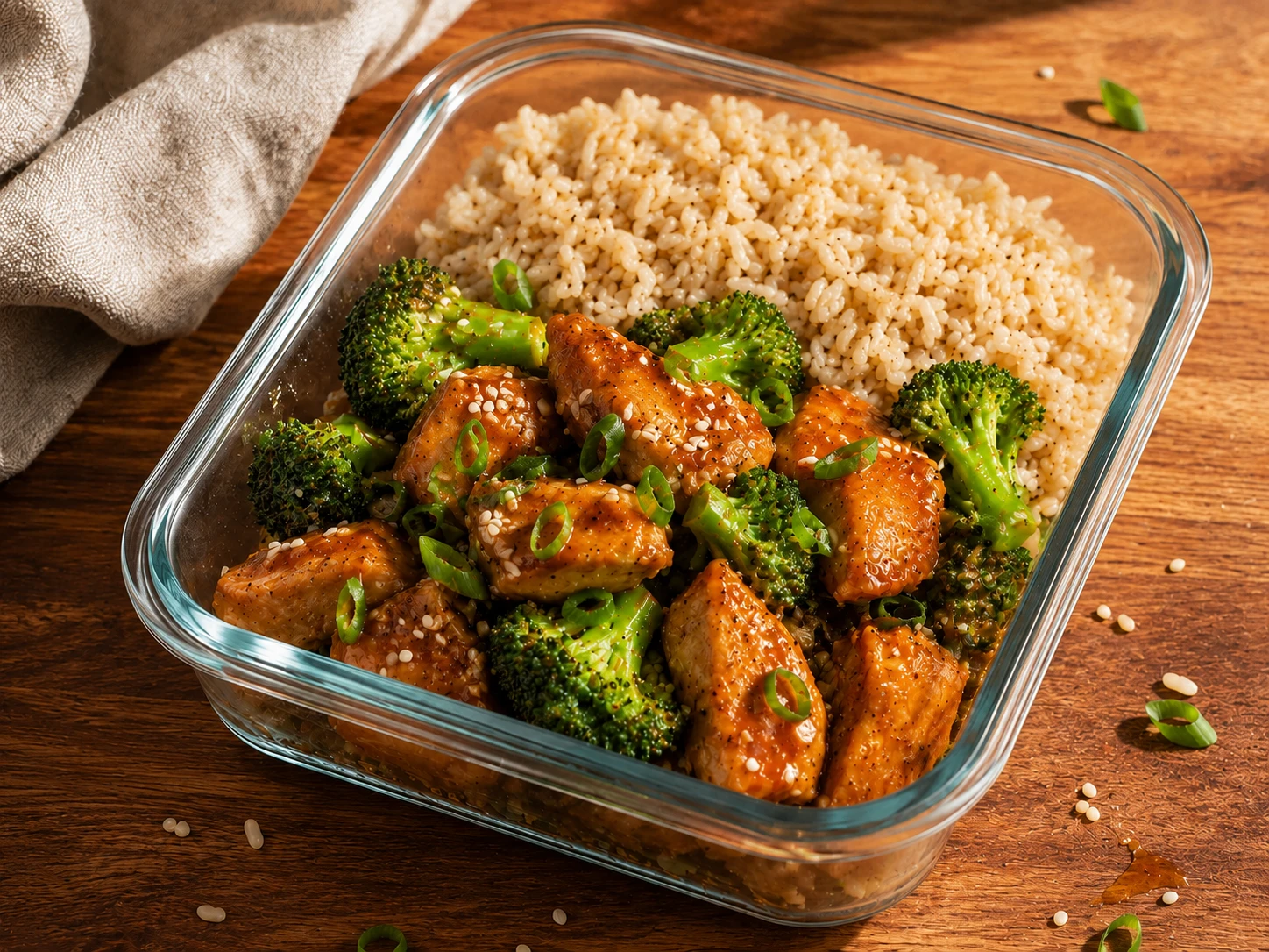 Honey Sriracha Chicken Rice Bowls