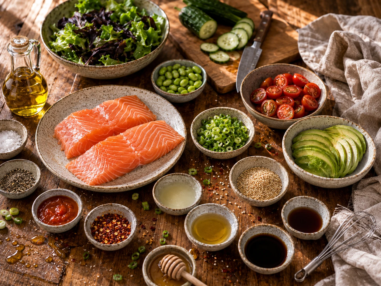 Hot Honey Salmon Salad extra view