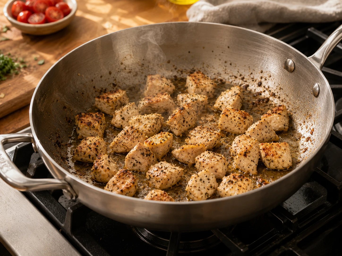 Italian Herb Chicken Pasta aerial view