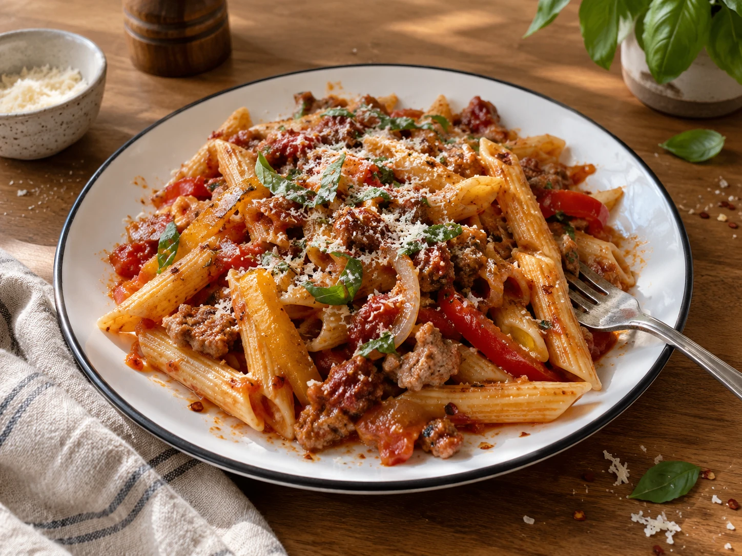 Italian Turkey Sausage Pasta