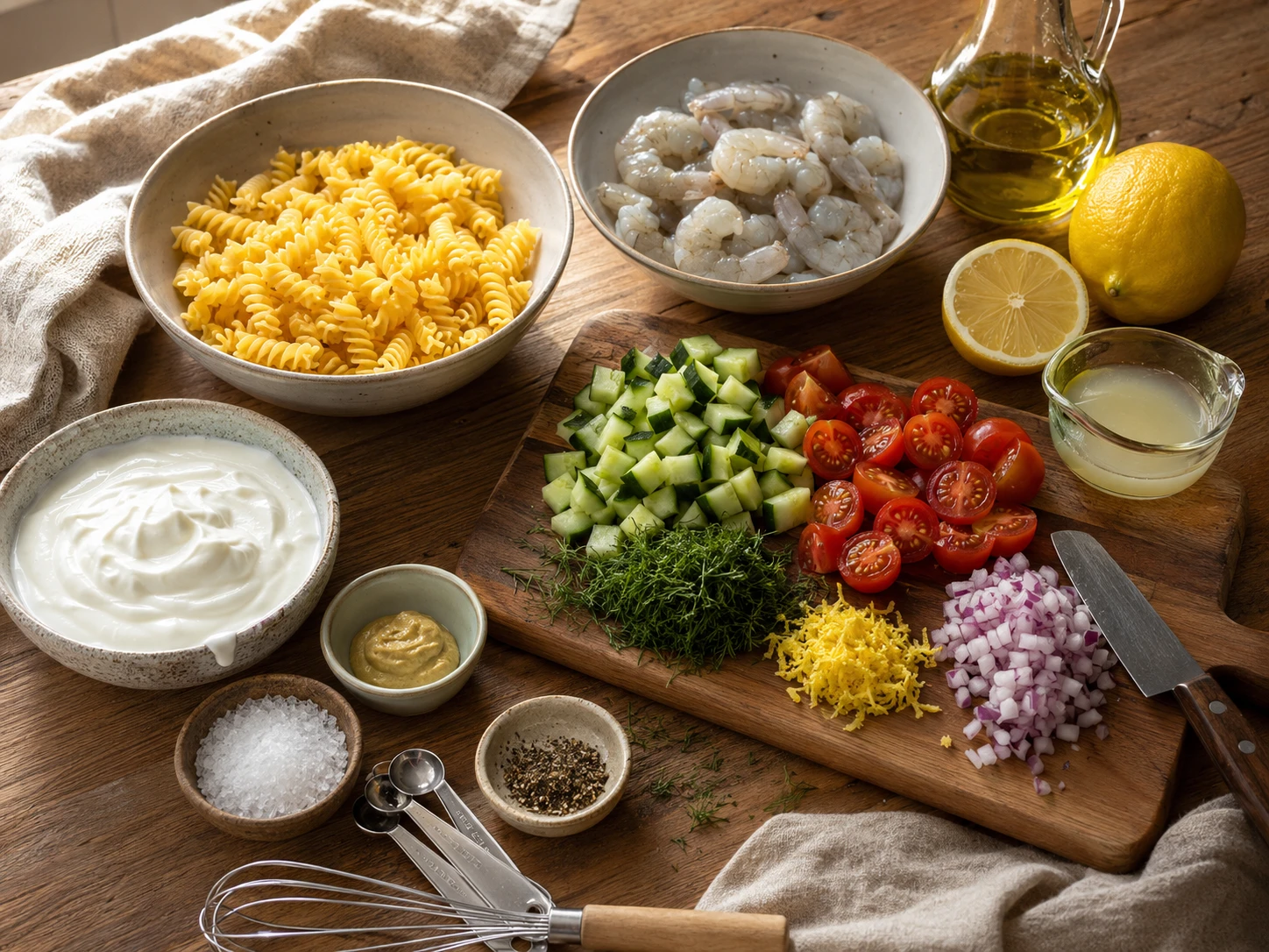 Lemon Dill Shrimp Pasta Salad extra view