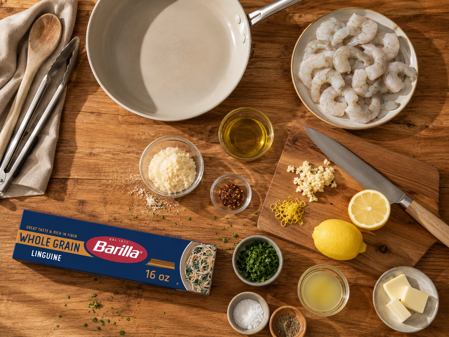 Lemon Garlic Shrimp Protein Pasta extra view