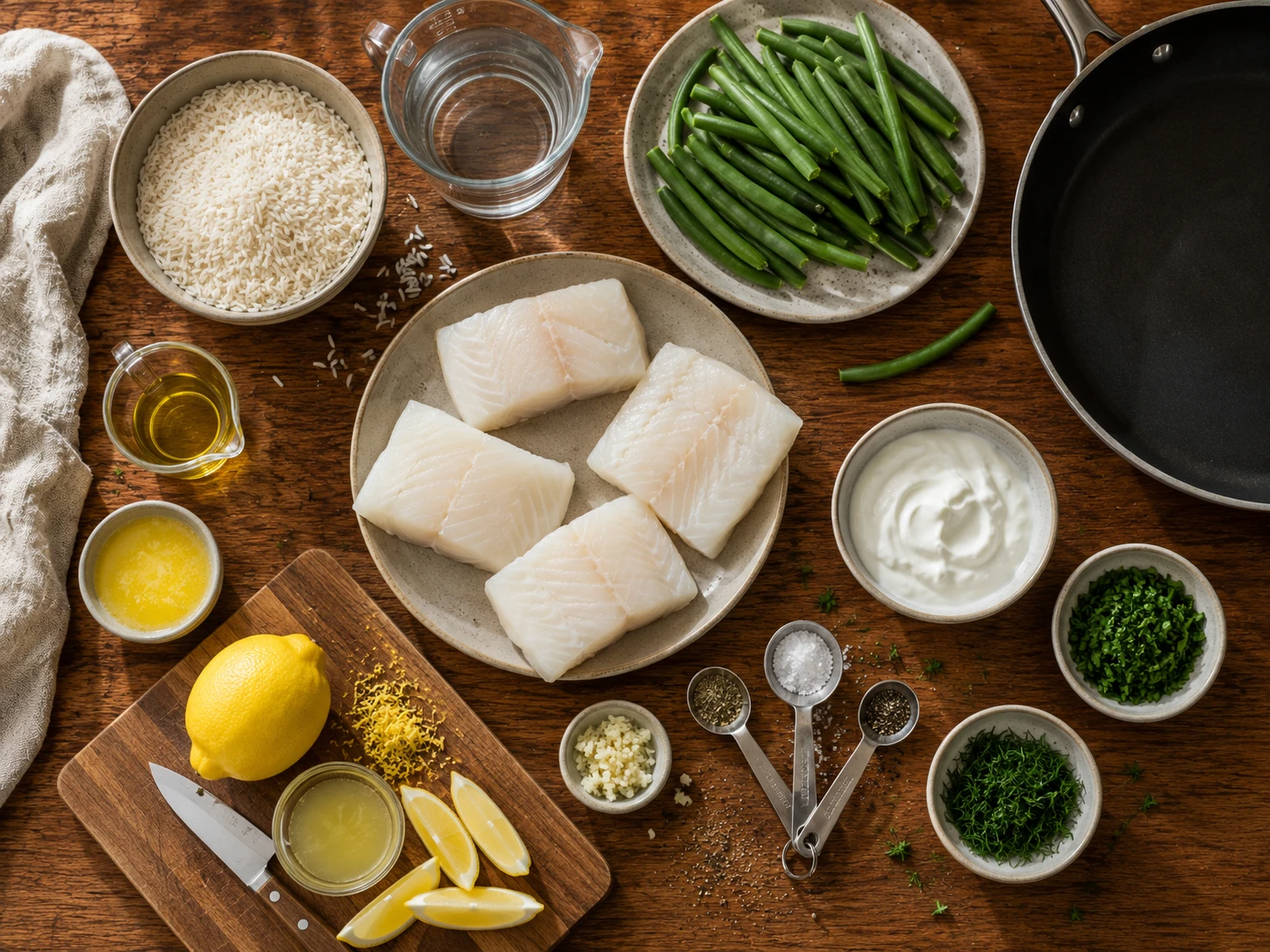 Lemon Herb Cod Rice Bowls extra view