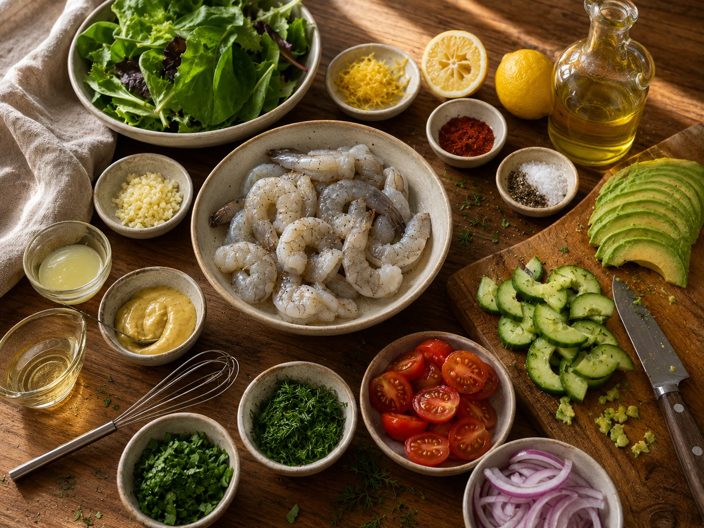 Lemon Herb Shrimp Avocado Salad extra view