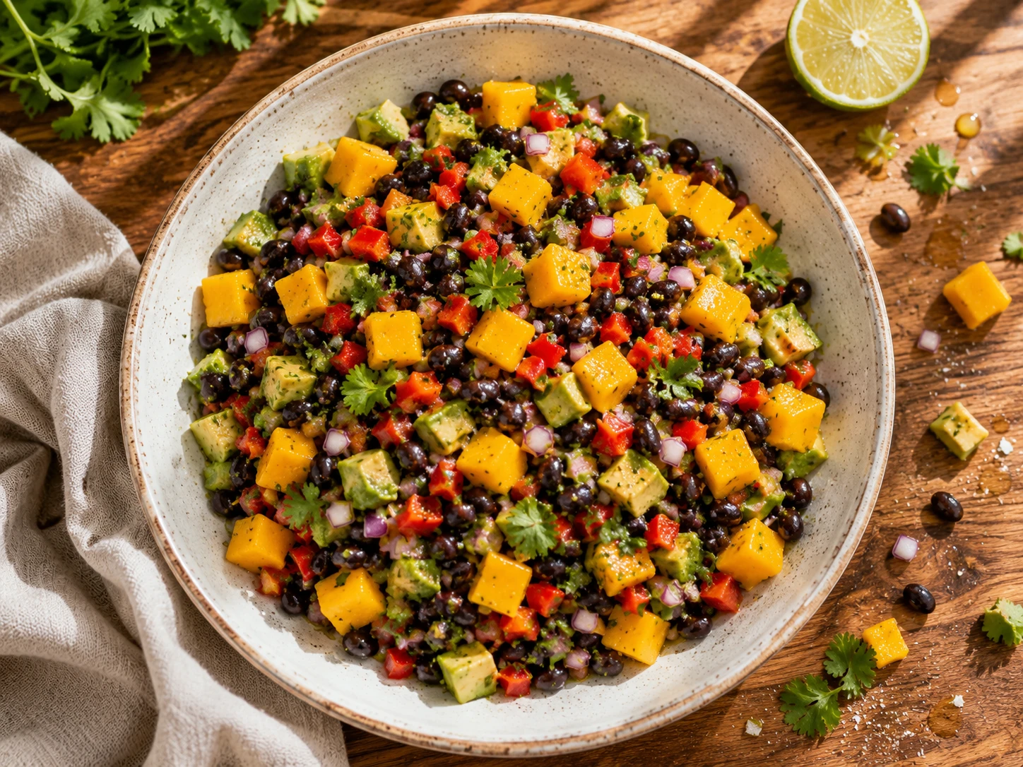 Mango Avocado Black Bean Salad