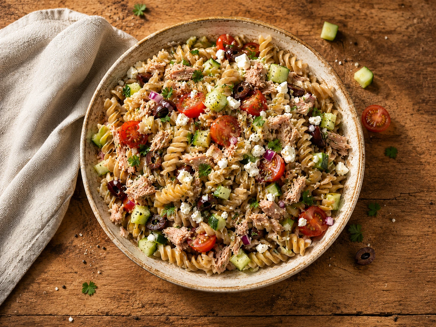 Mediterranean Tuna Pasta Salad