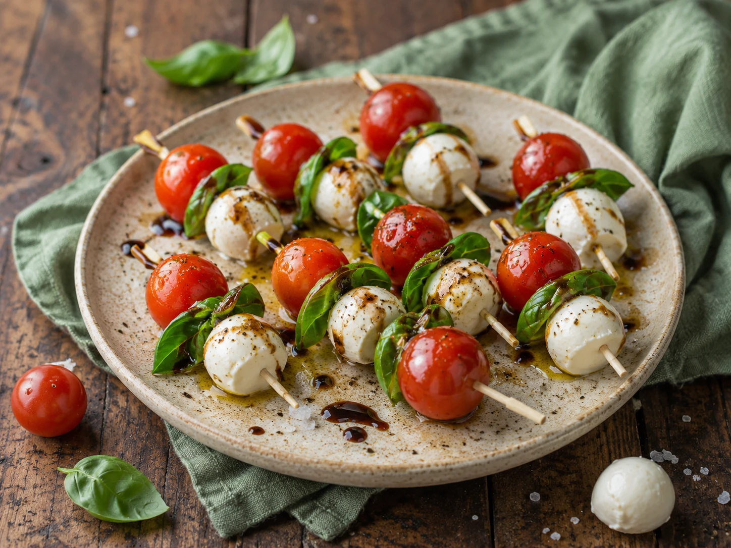 Mini Caprese Skewers