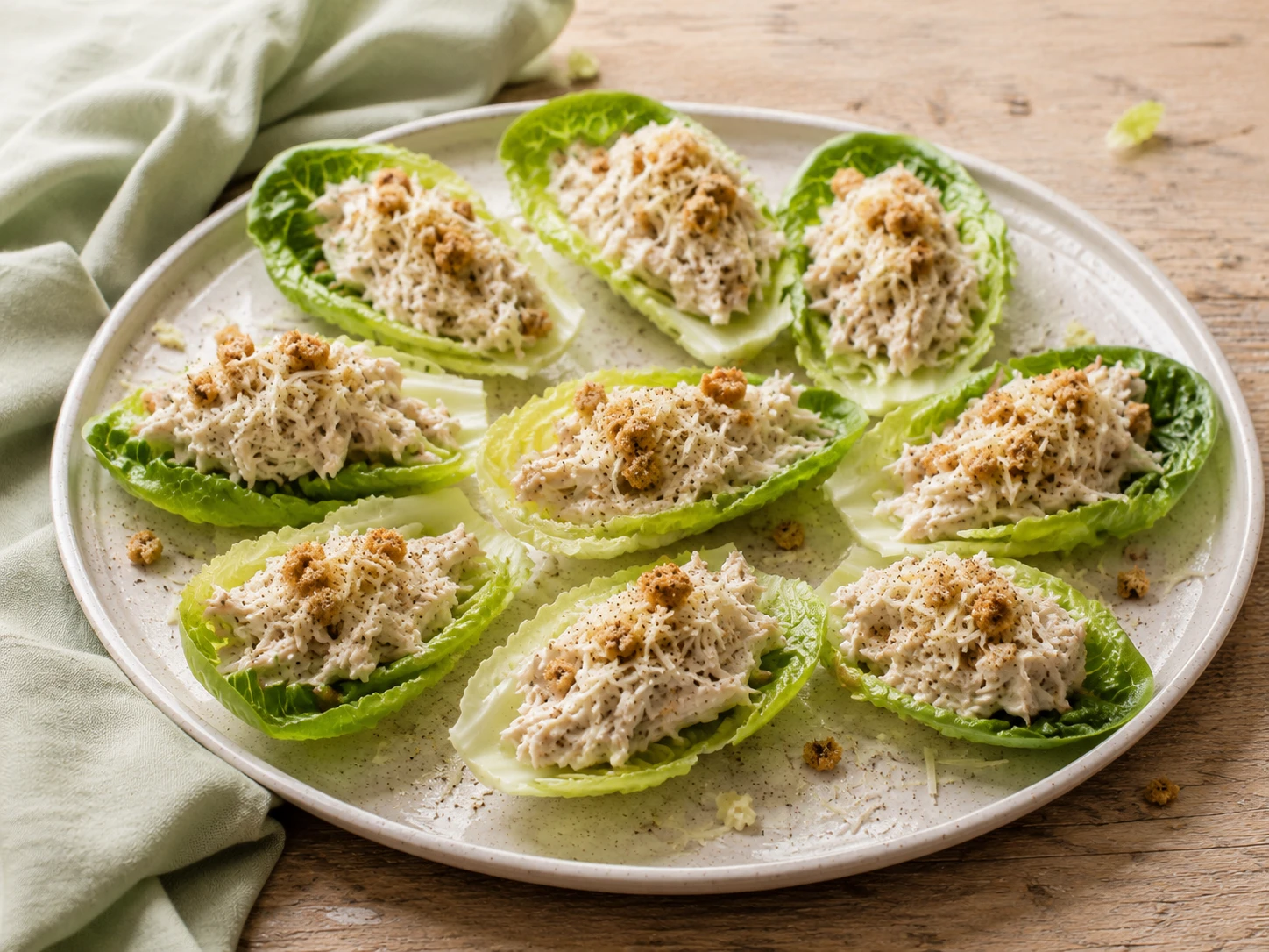 Mini Chicken Caesar Lettuce Wraps