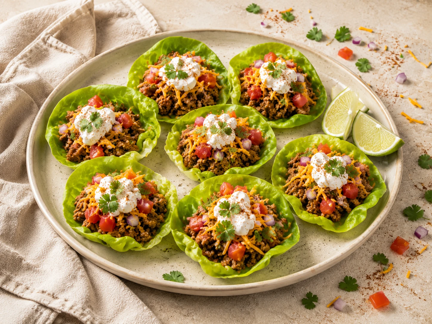 Mini Taco Lettuce Cups