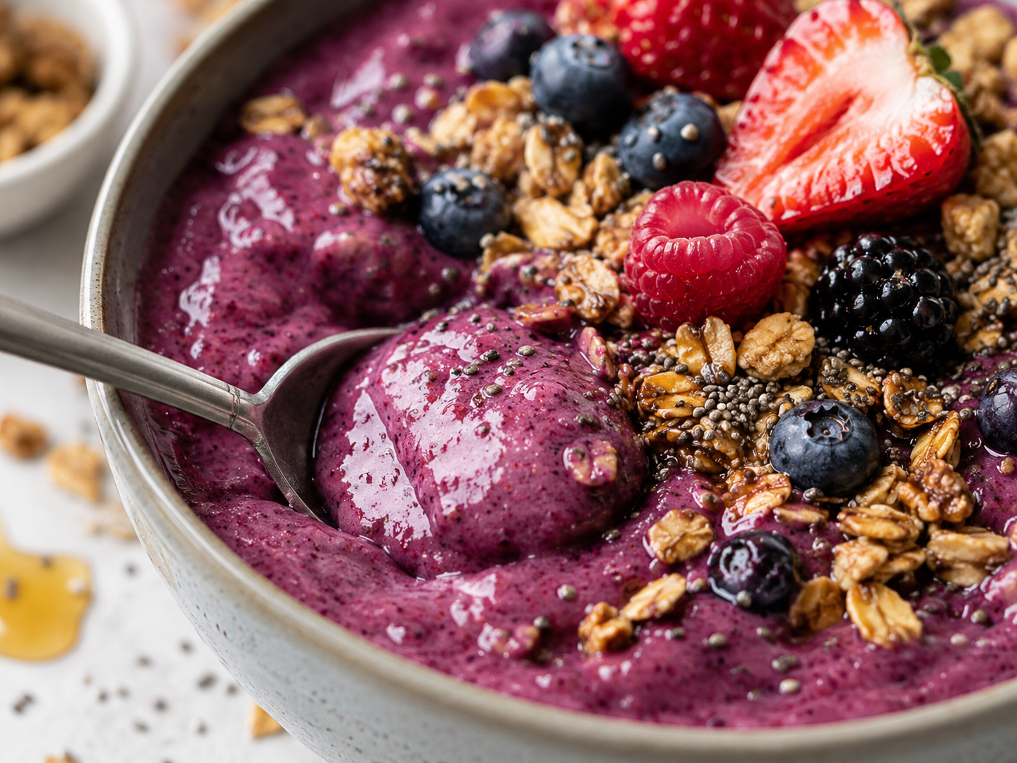 Mixed Berry Chia Smoothie Bowl