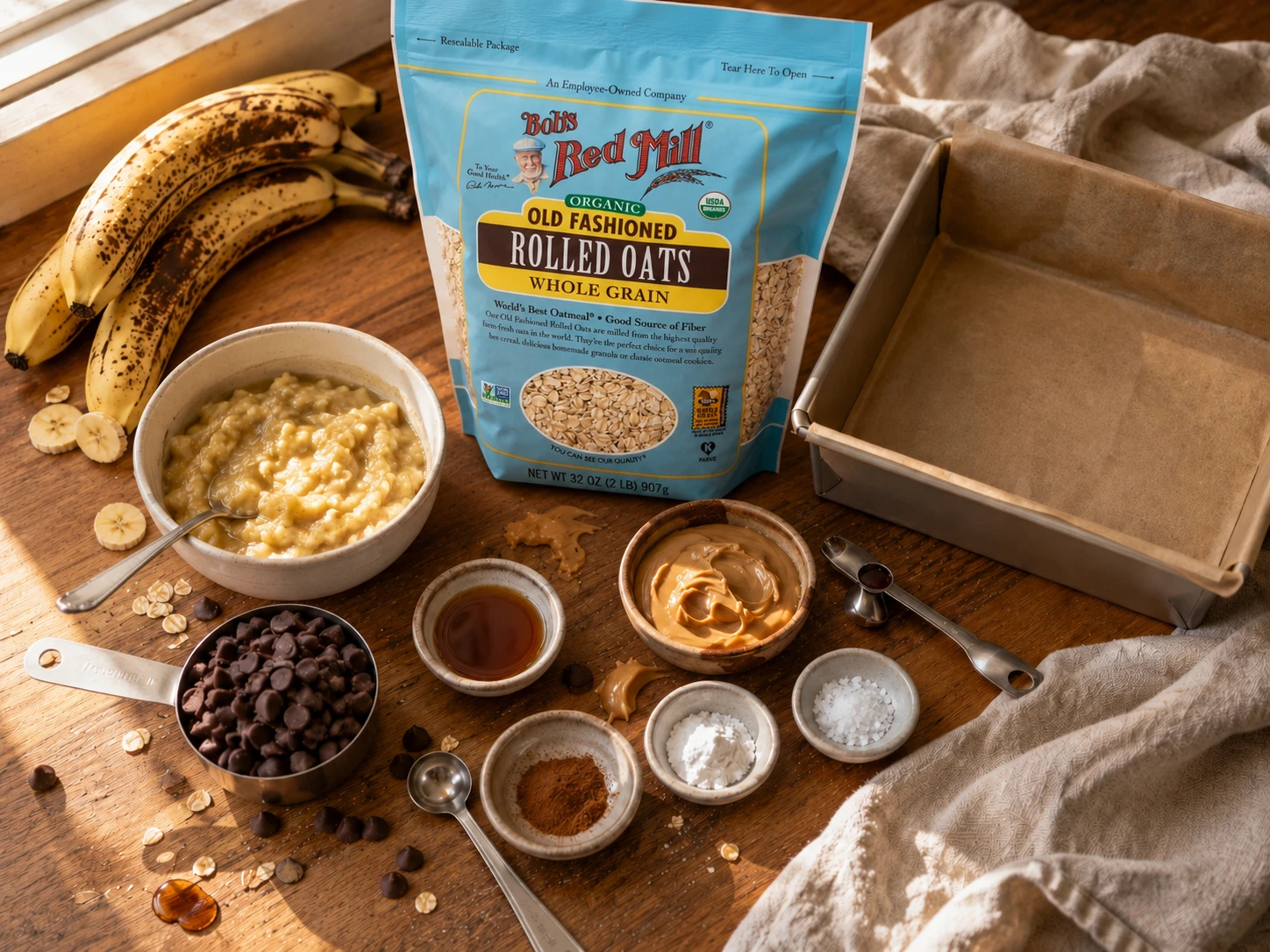 Peanut Butter Banana Oat Bars extra view