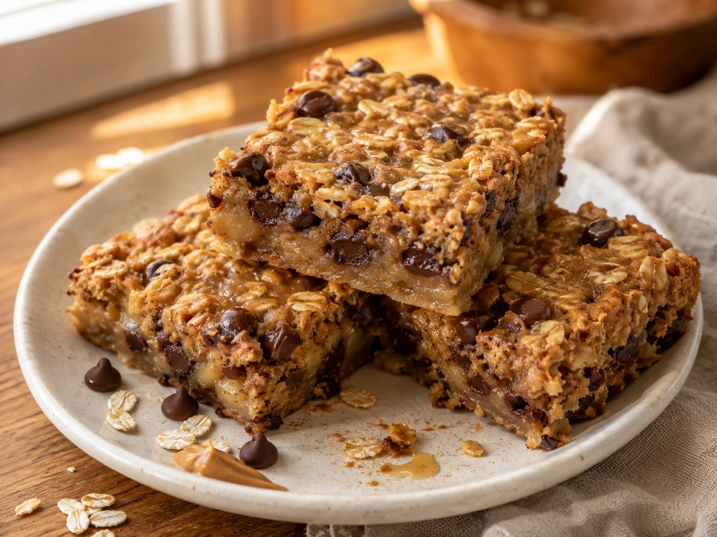 Peanut Butter Banana Oat Bars