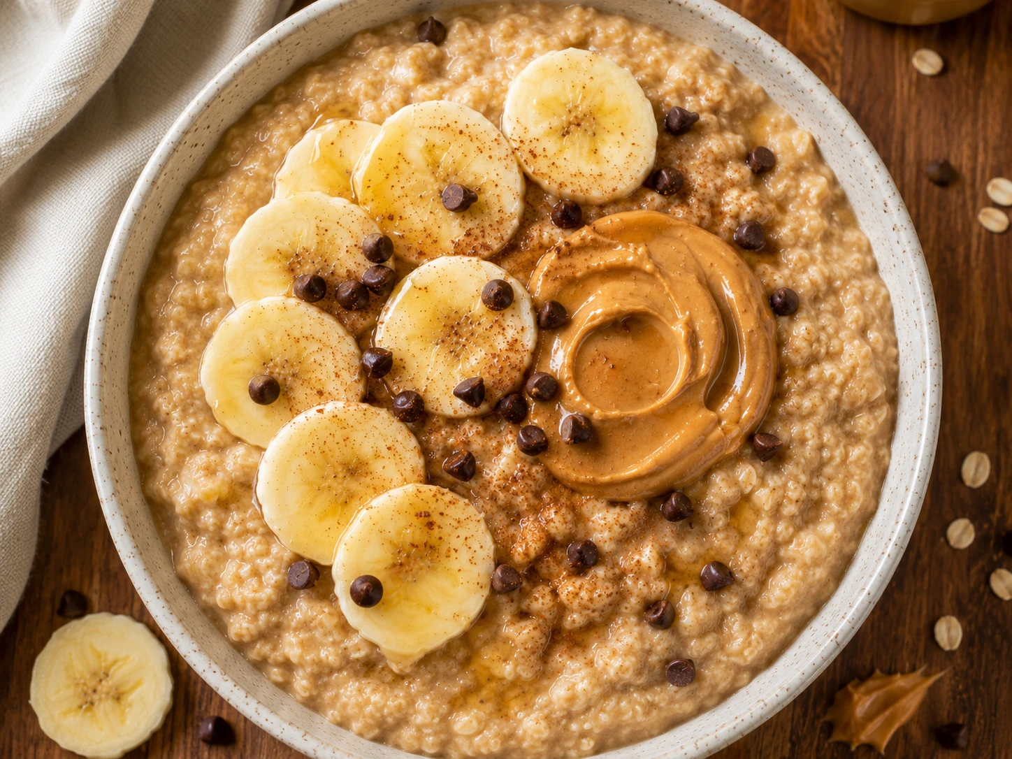 Peanut Butter Banana Protein Oats