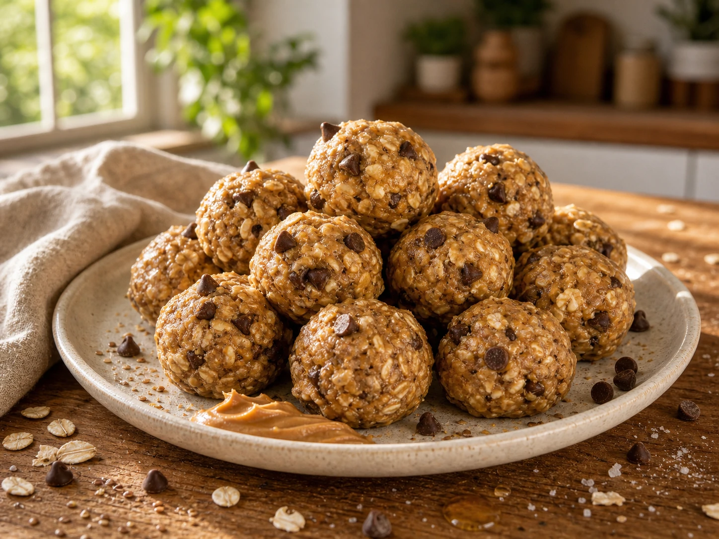 Peanut Butter Chocolate Oat Bites