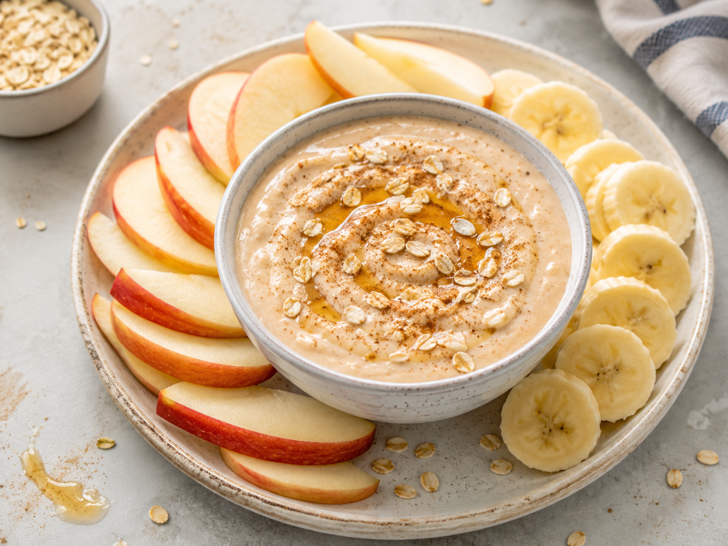 Peanut Butter Oat Yogurt Dip