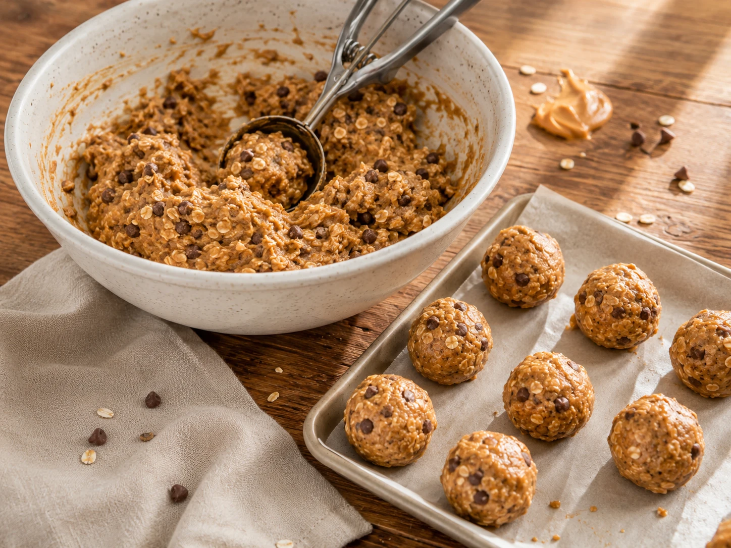 Peanut Butter Protein Balls preparation