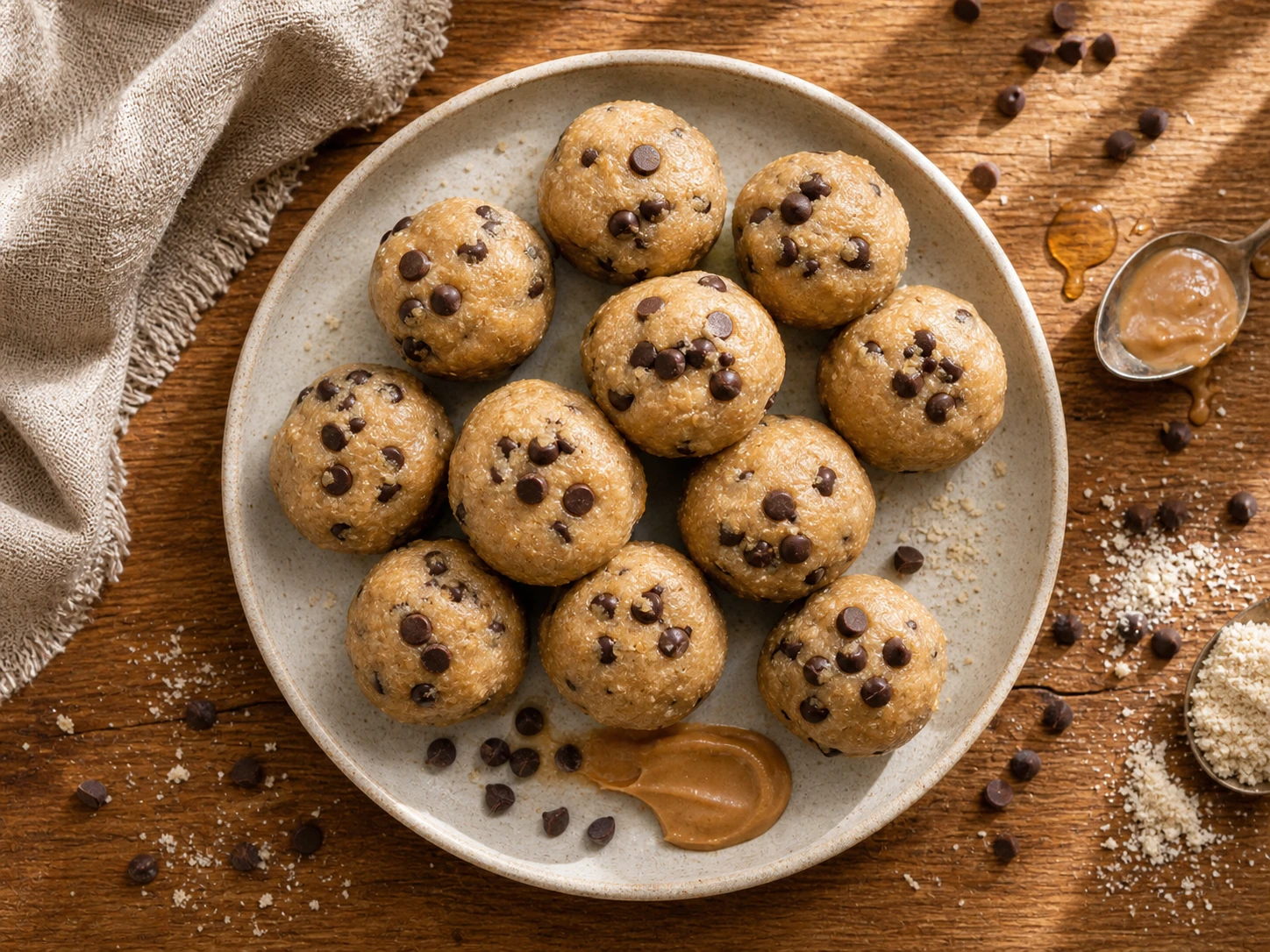 Protein Cookie Dough Bites aerial view
