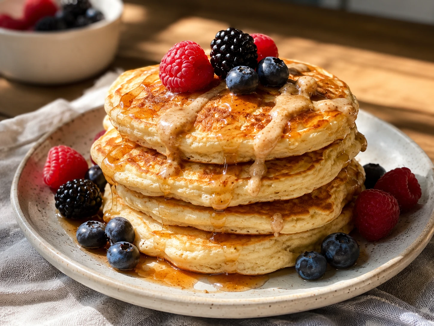Fluffy Protein Pancakes