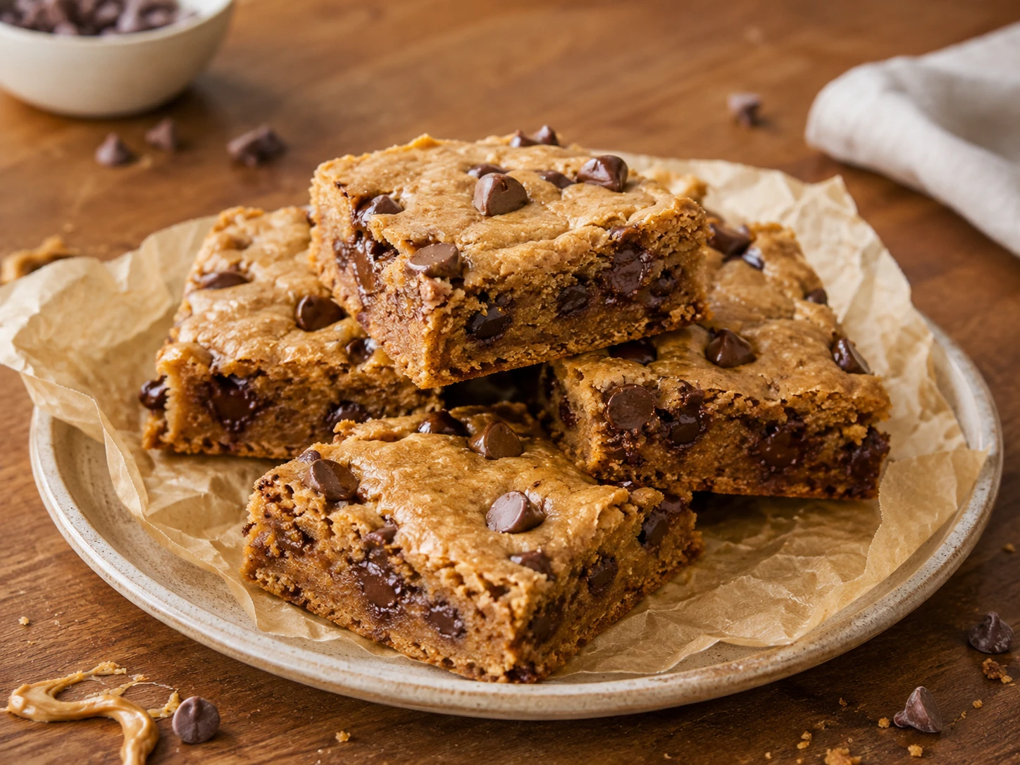 Protein Peanut Butter Blondies