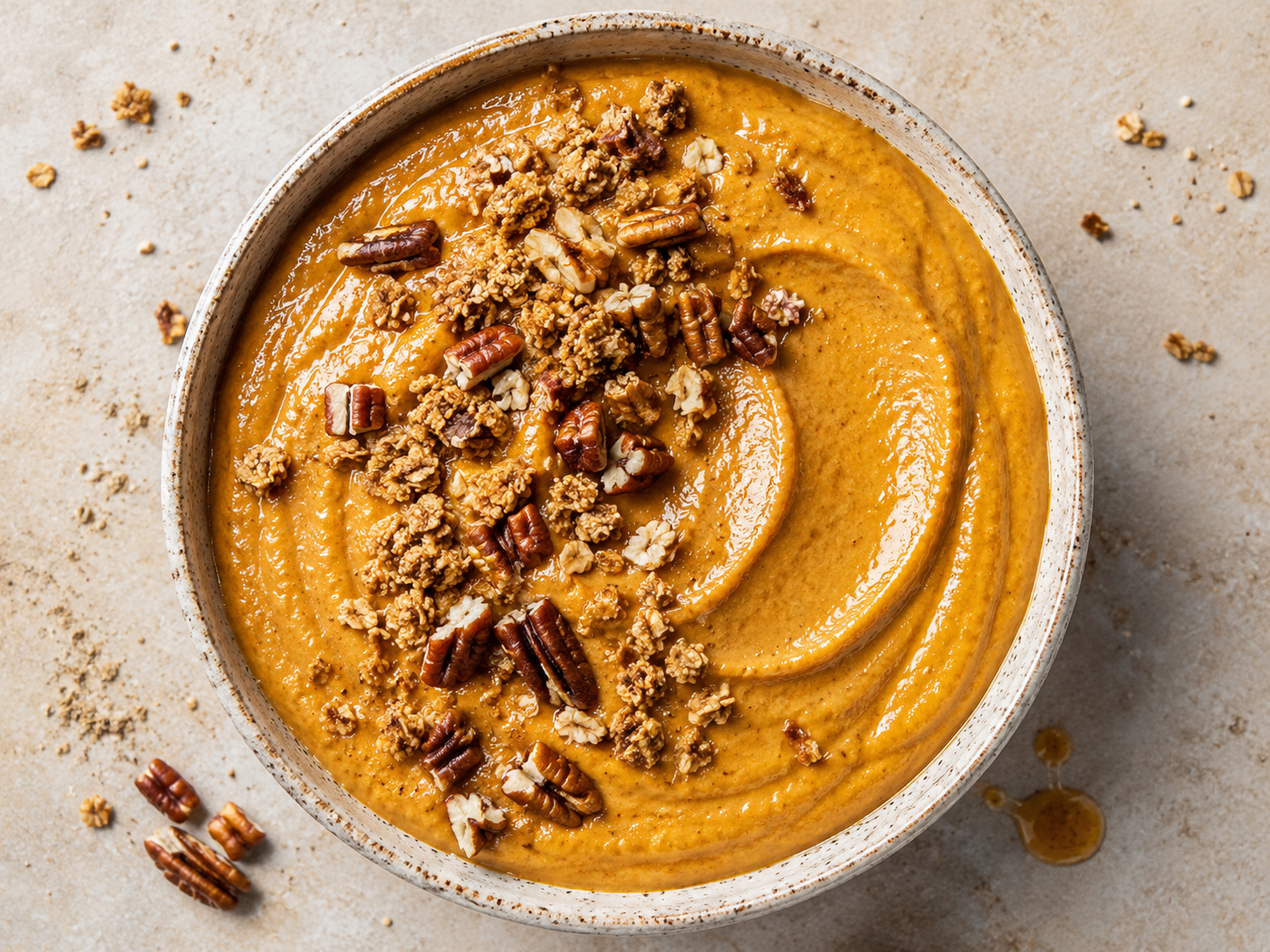 Pumpkin Spice Protein Smoothie Bowl
