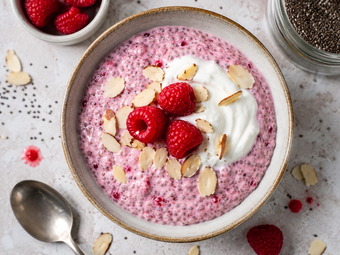 Raspberry Vanilla Chia Pudding