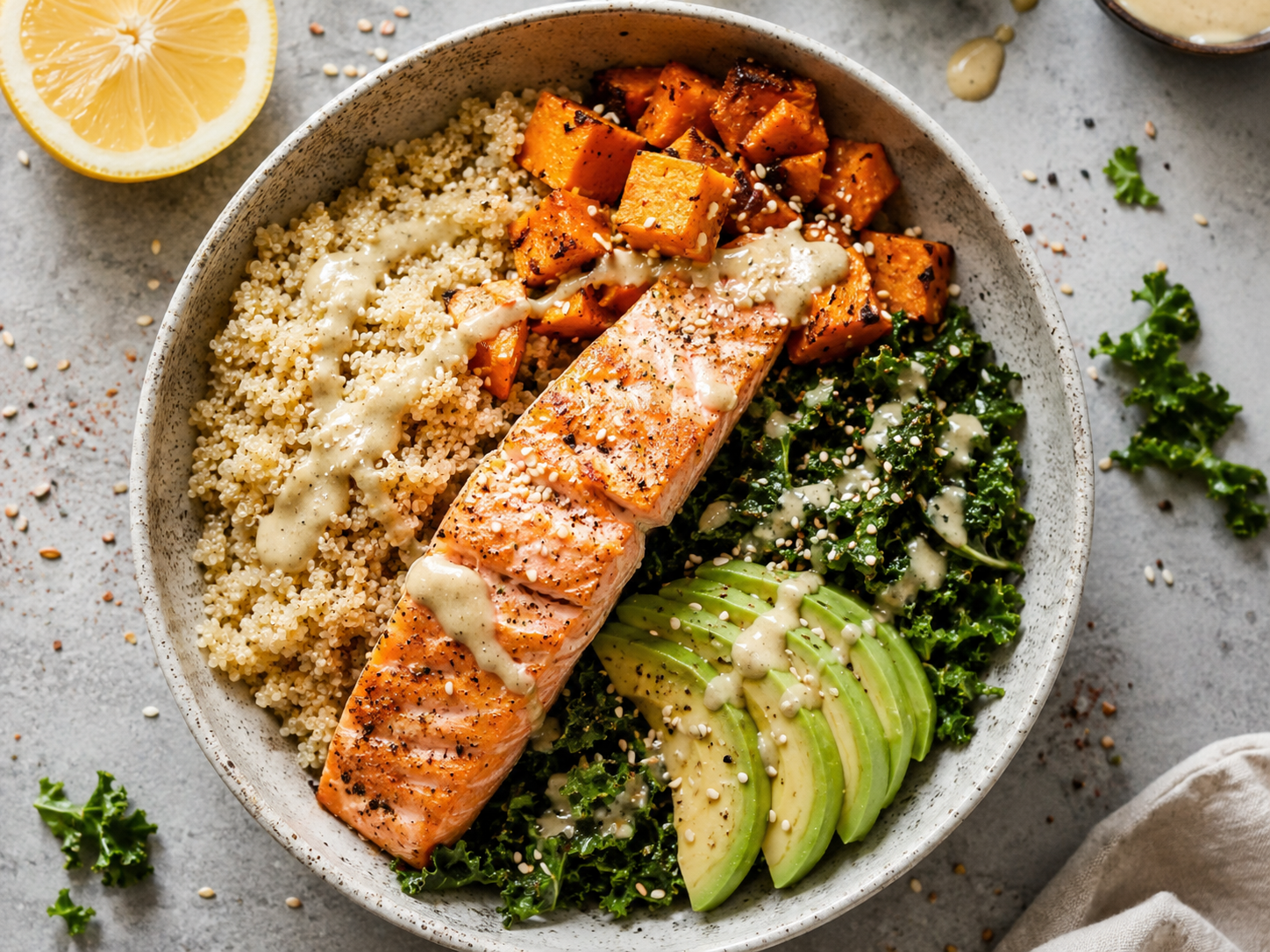 Salmon Quinoa Power Bowls