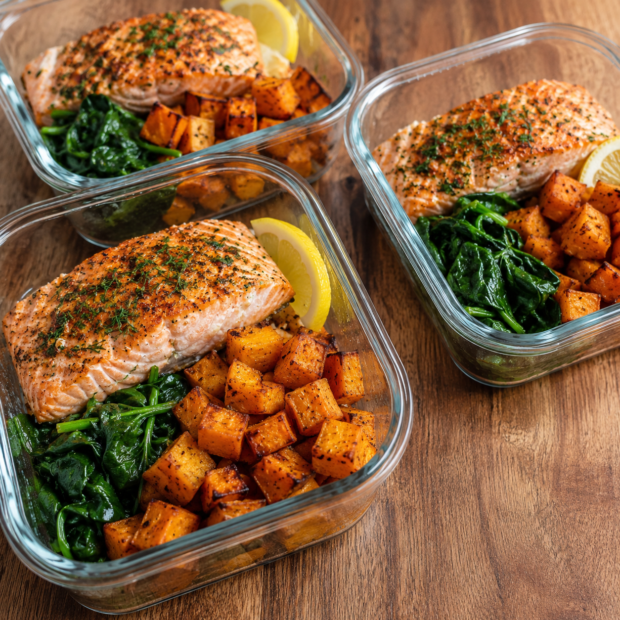 Salmon Sweet Potato Meal Prep