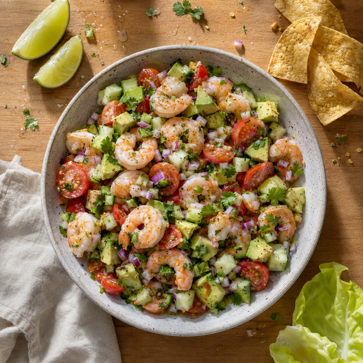 Shrimp Ceviche Avocado Salad