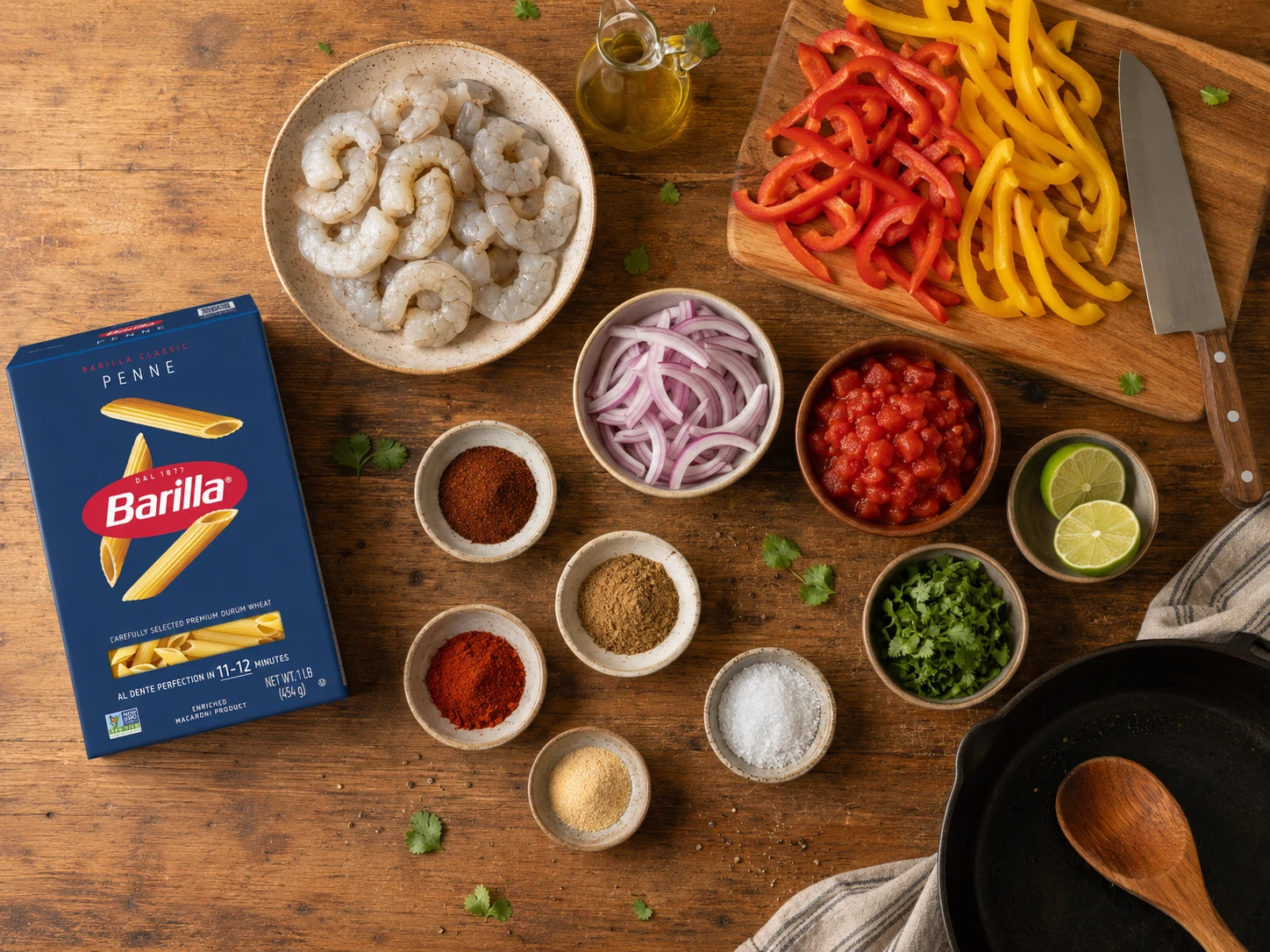Shrimp Fajita Pasta Bowl extra view