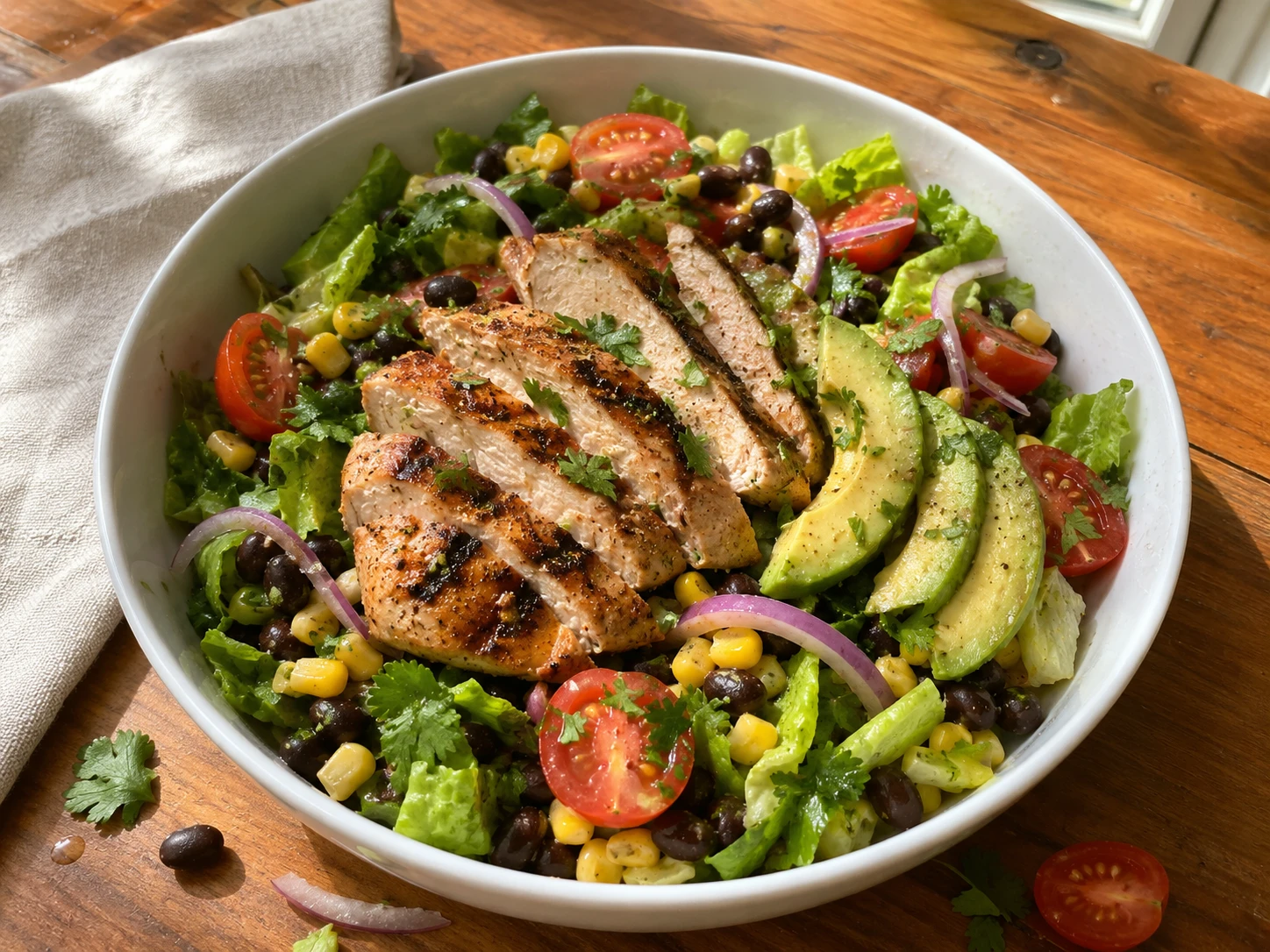 Southwest Black Bean and Grilled Chicken Salad
