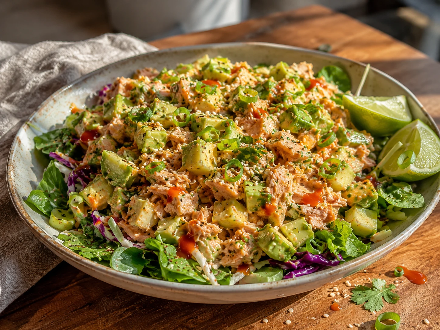 Spicy Tuna Avocado Salad