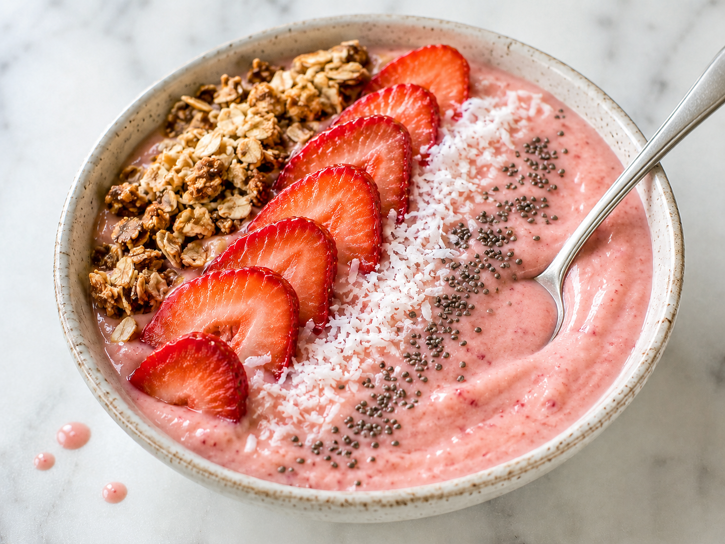 Strawberry Banana Smoothie Bowl