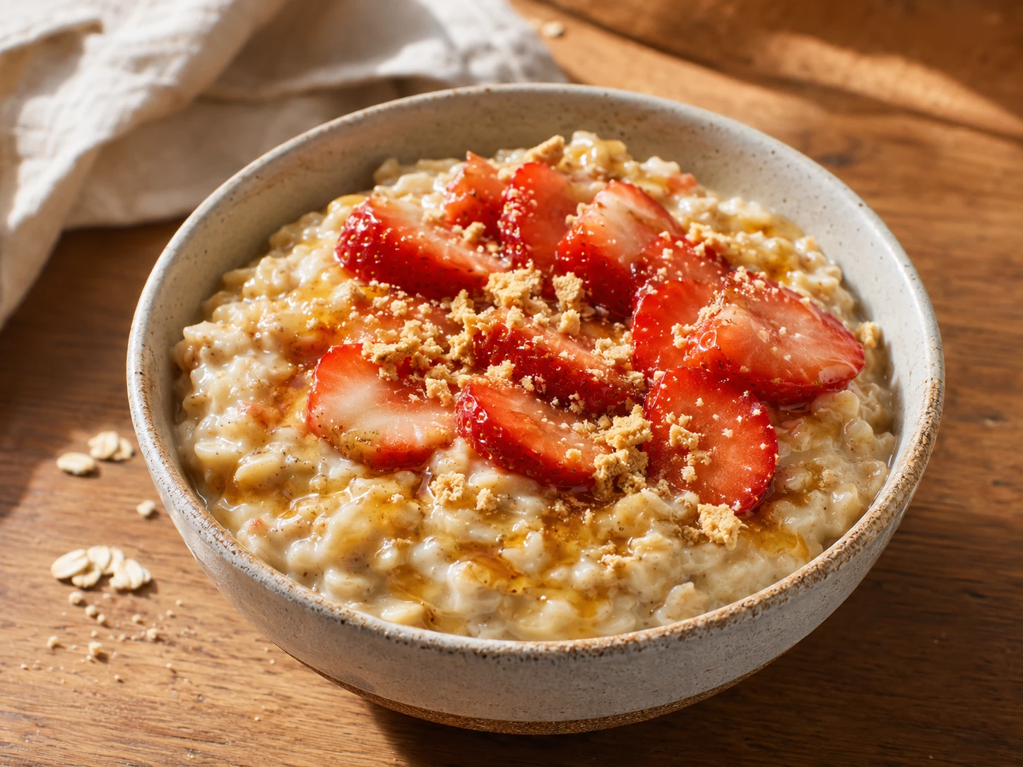Strawberry Cheesecake Protein Oats