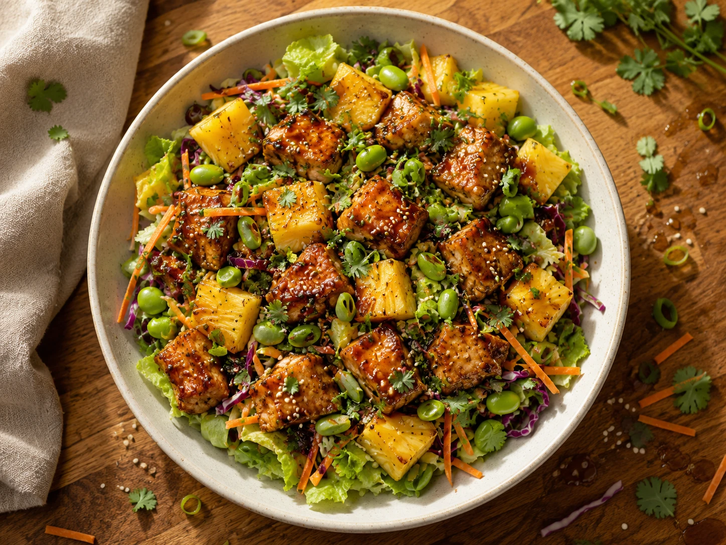 Teriyaki Chicken Pineapple Salad