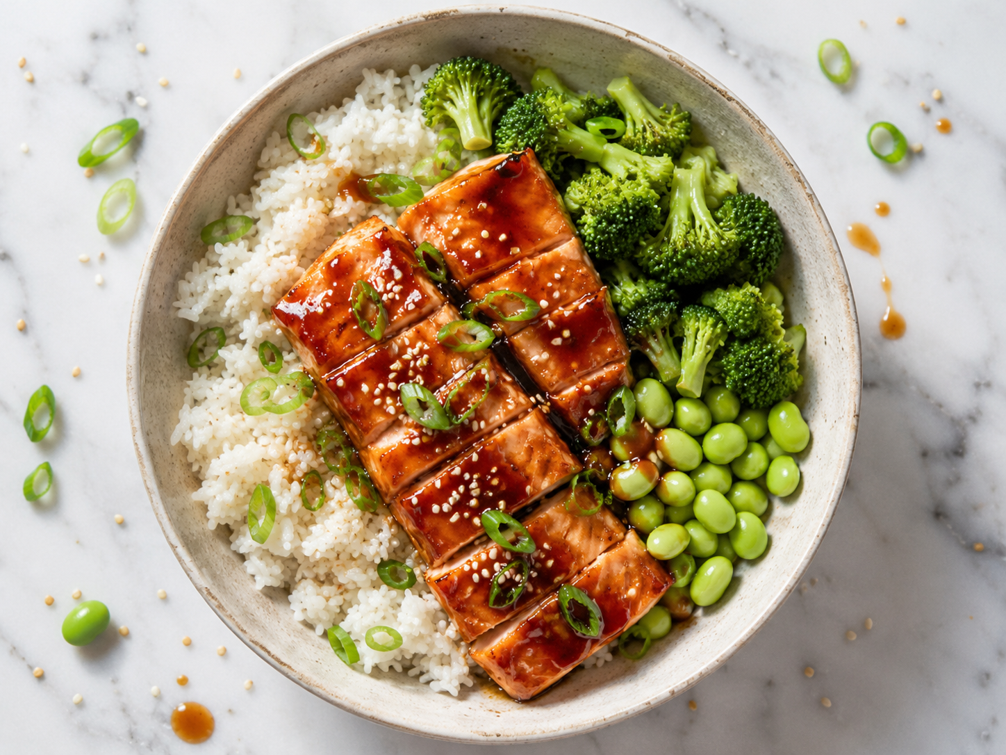 Teriyaki Salmon Rice Bowls
