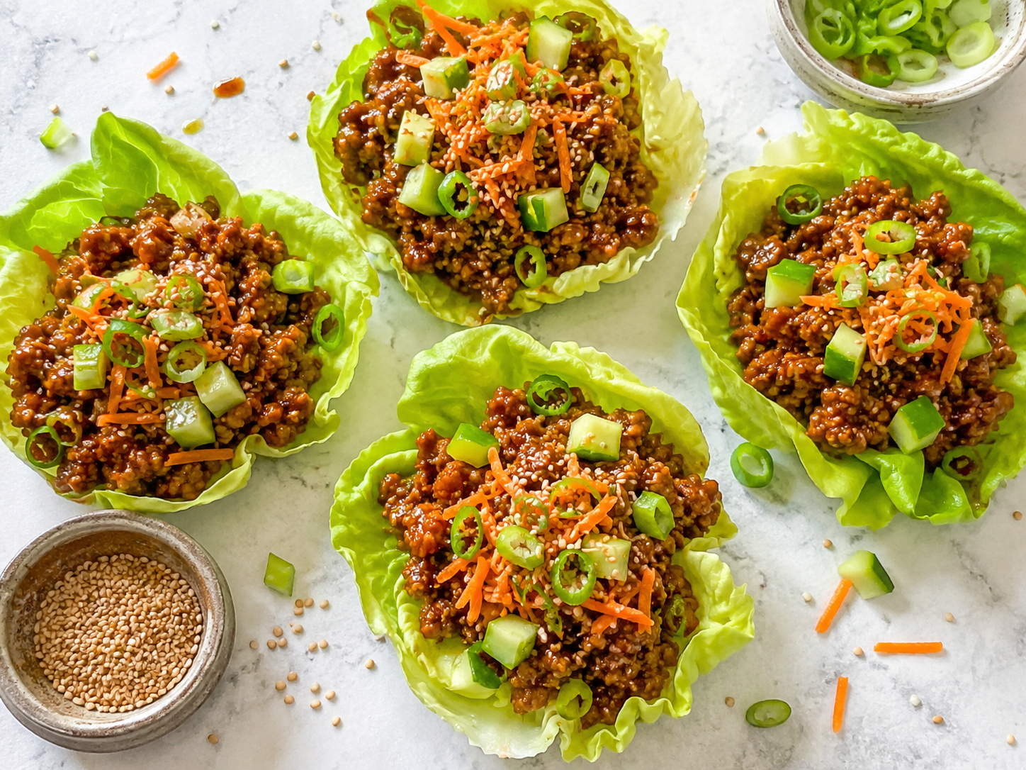 Teriyaki Turkey Lettuce Bowls