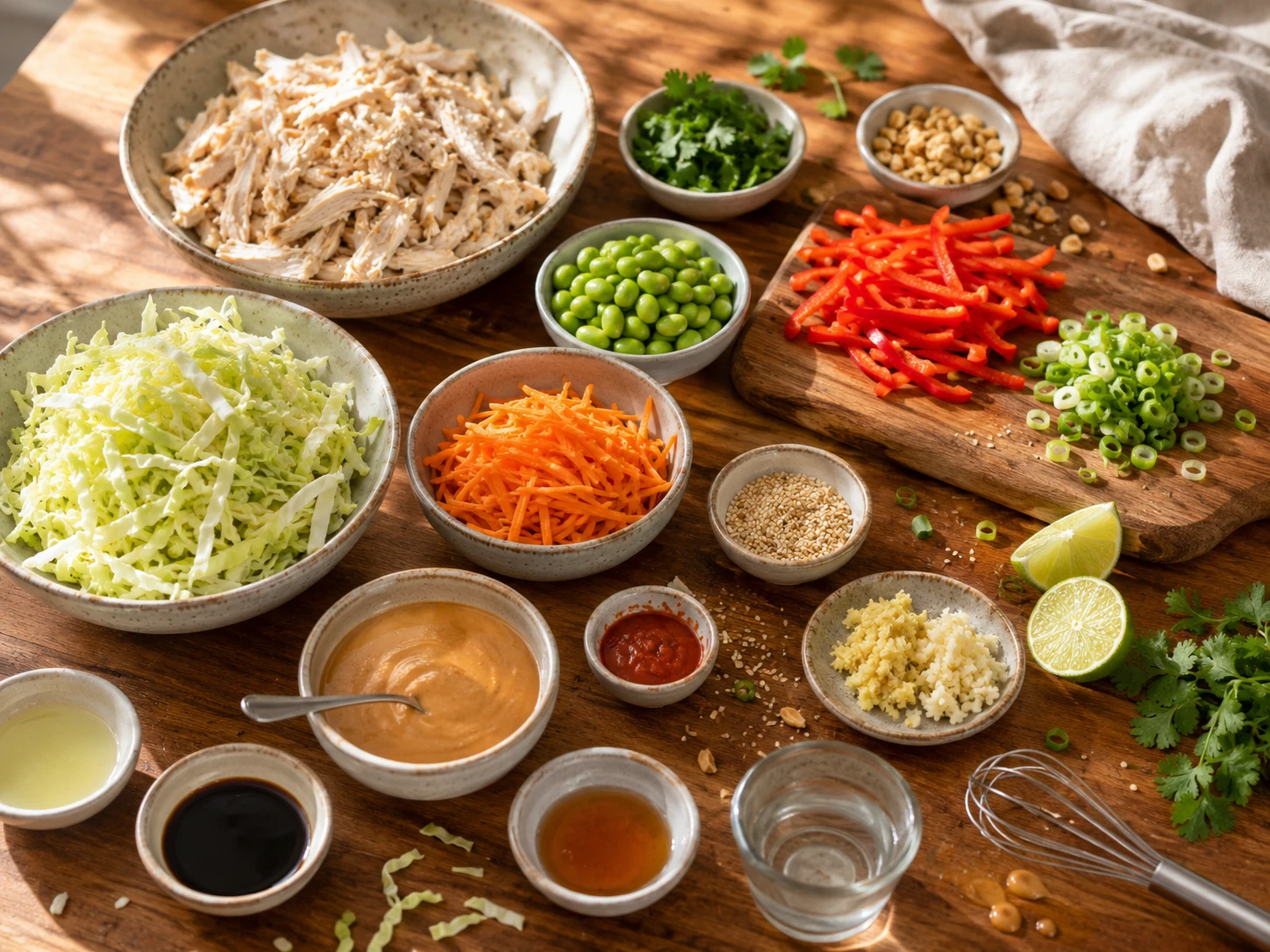 Thai Peanut Chicken Salad Bowl extra view