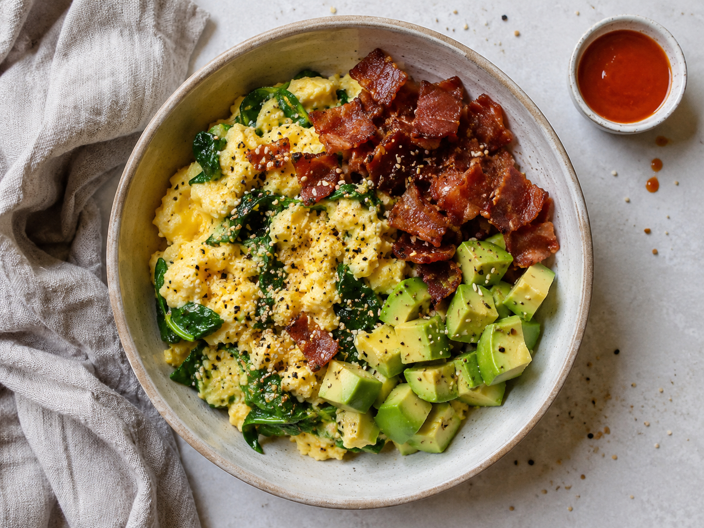 Turkey Bacon Avocado Egg Bowl