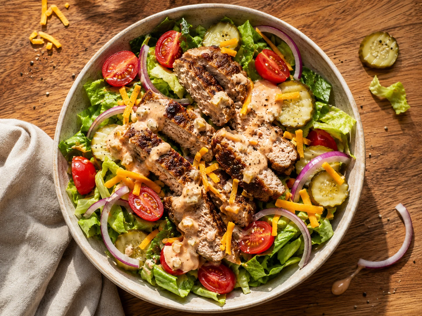 Turkey Burger Bowls