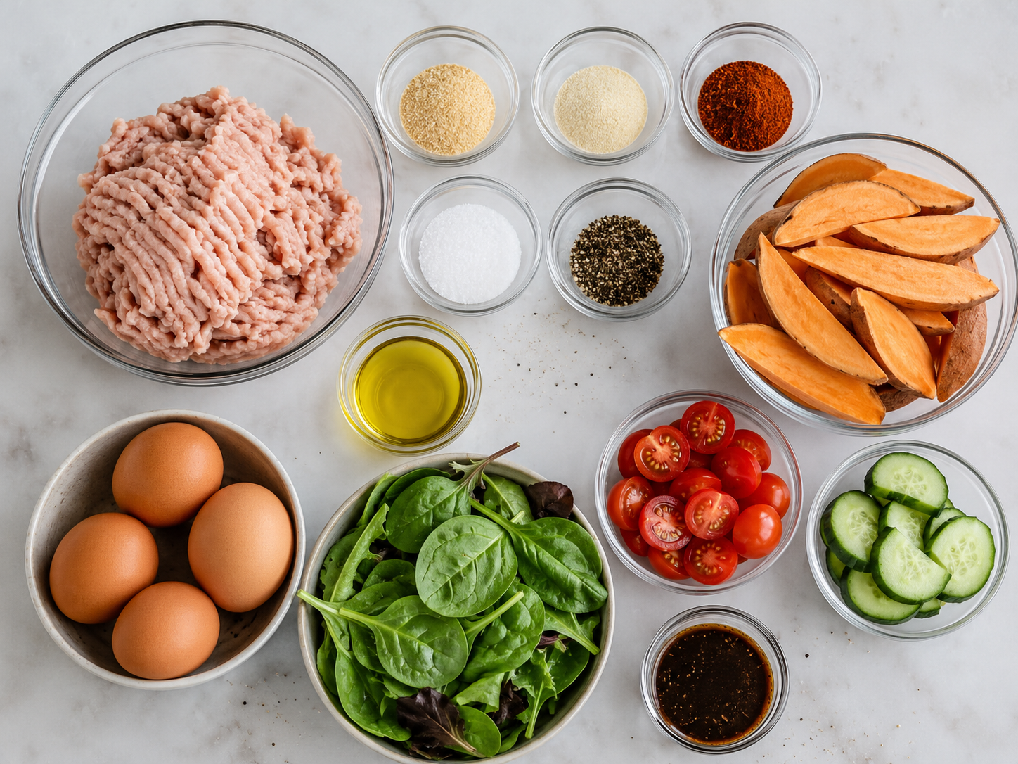 Turkey Burger Protein Boxes preparation