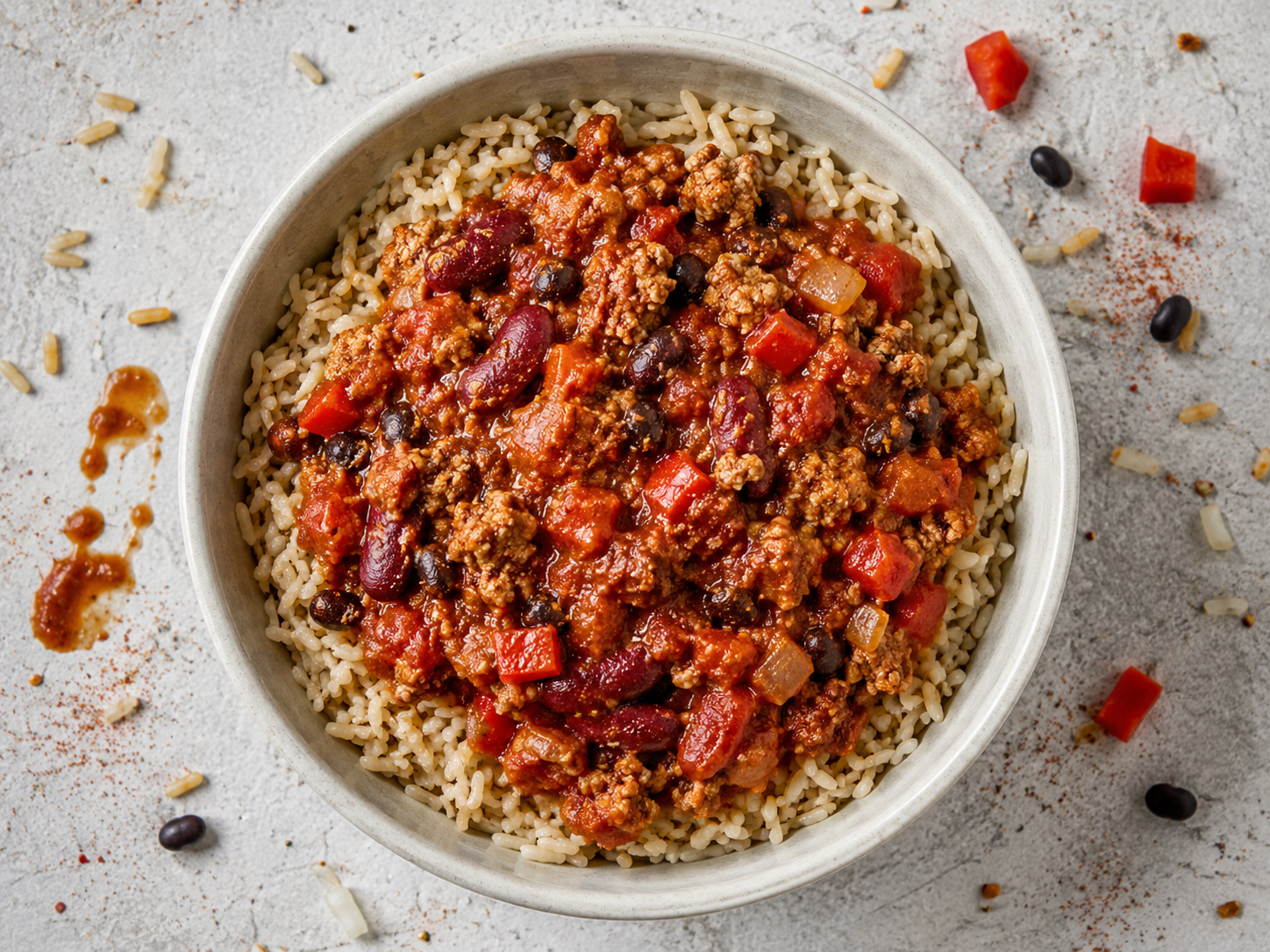 Turkey Chili Meal Prep Bowls