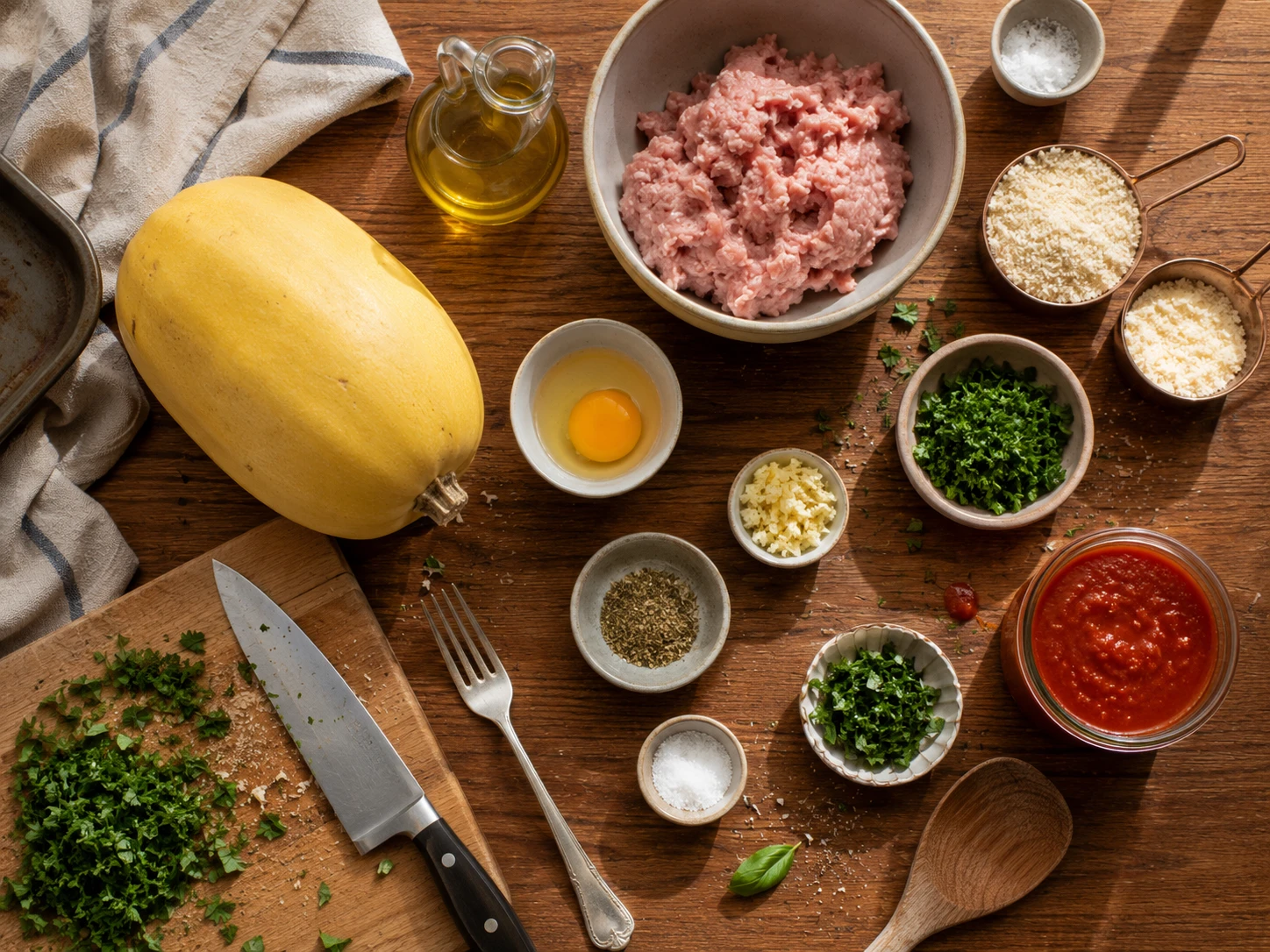 Turkey Meatball Spaghetti Squash Bowls extra view