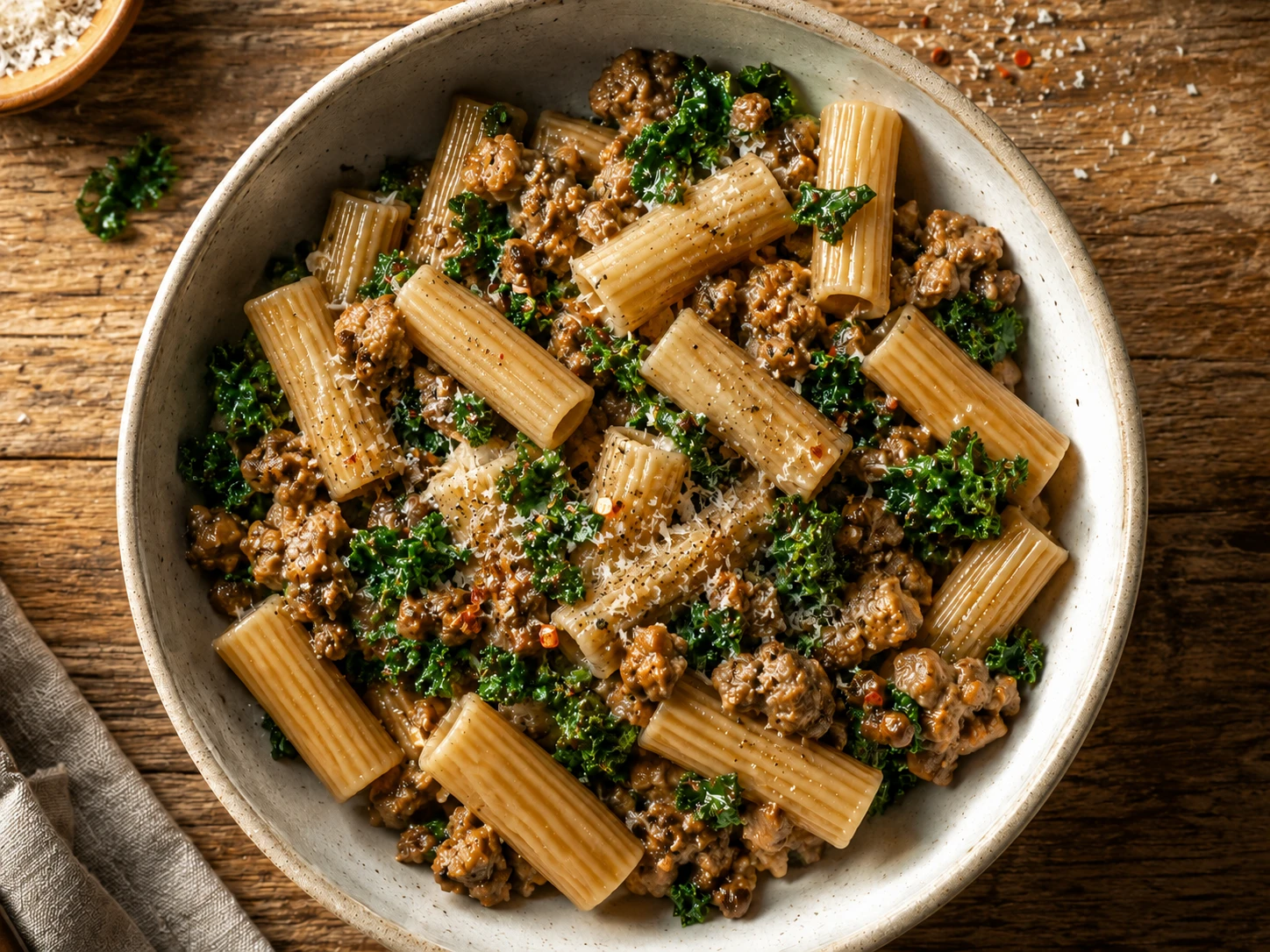 Turkey Sausage Kale Pasta
