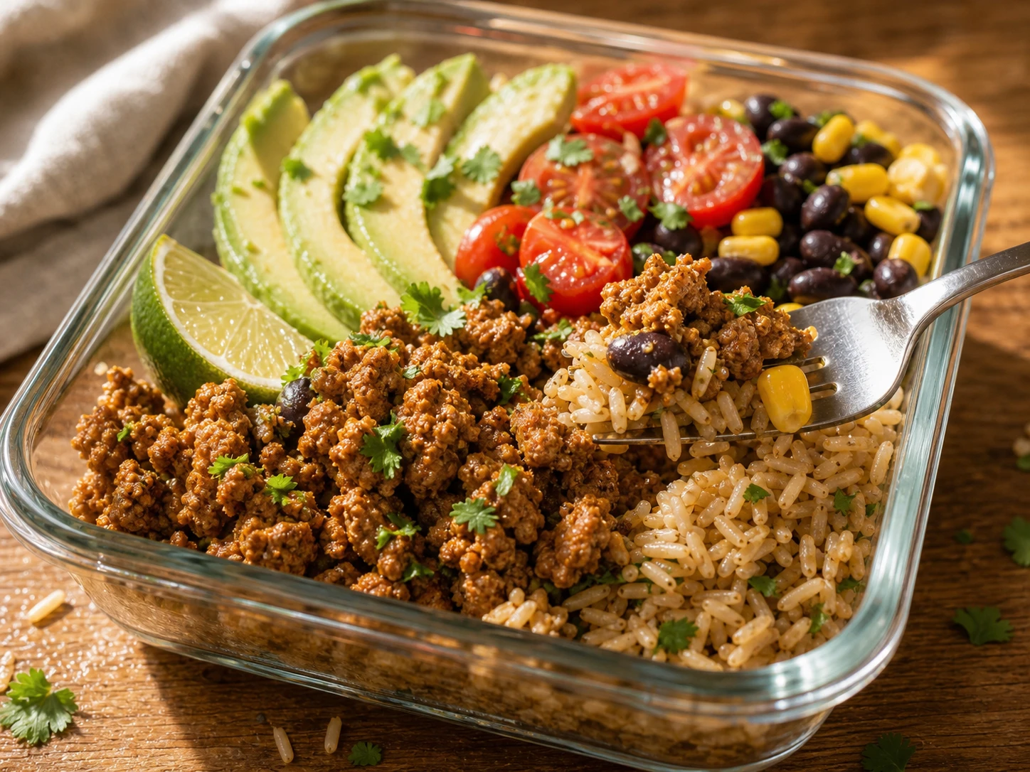 Turkey Taco Meal Prep Bowls