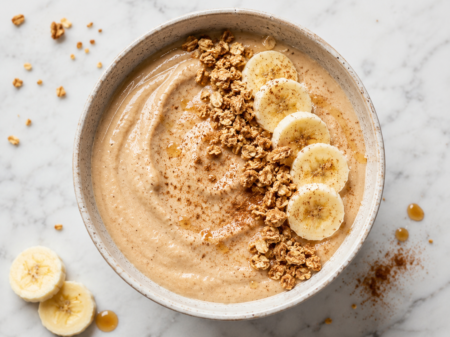 Vanilla Cinnamon Protein Smoothie Bowl