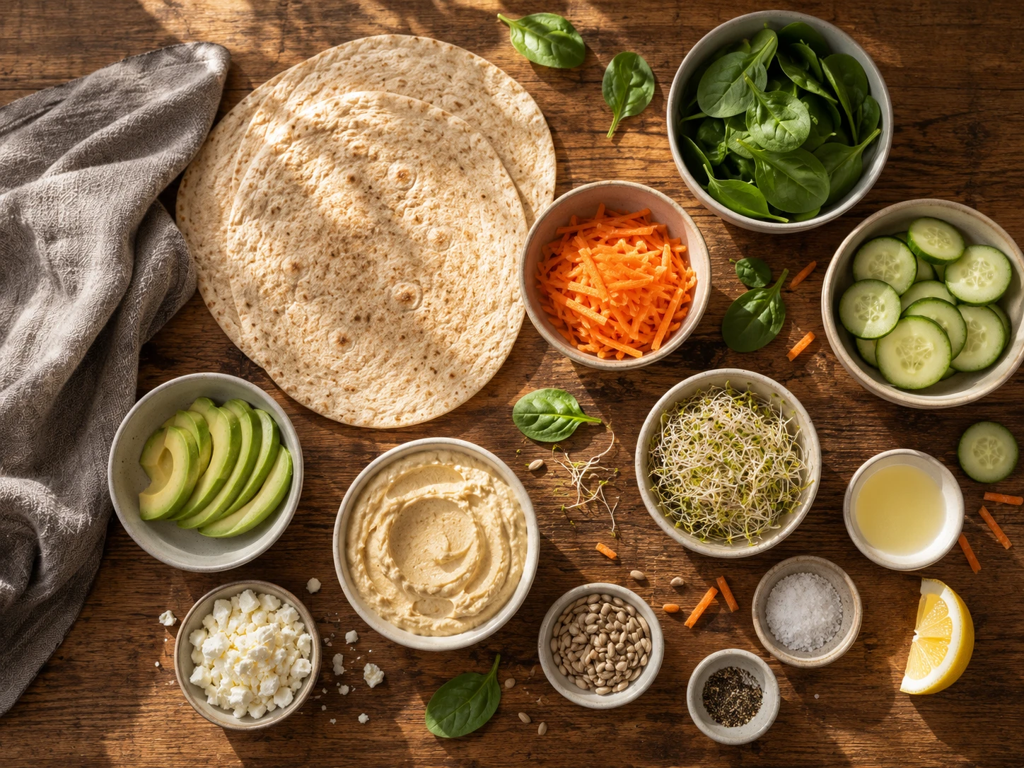 Veggie Hummus Protein Wrap extra view