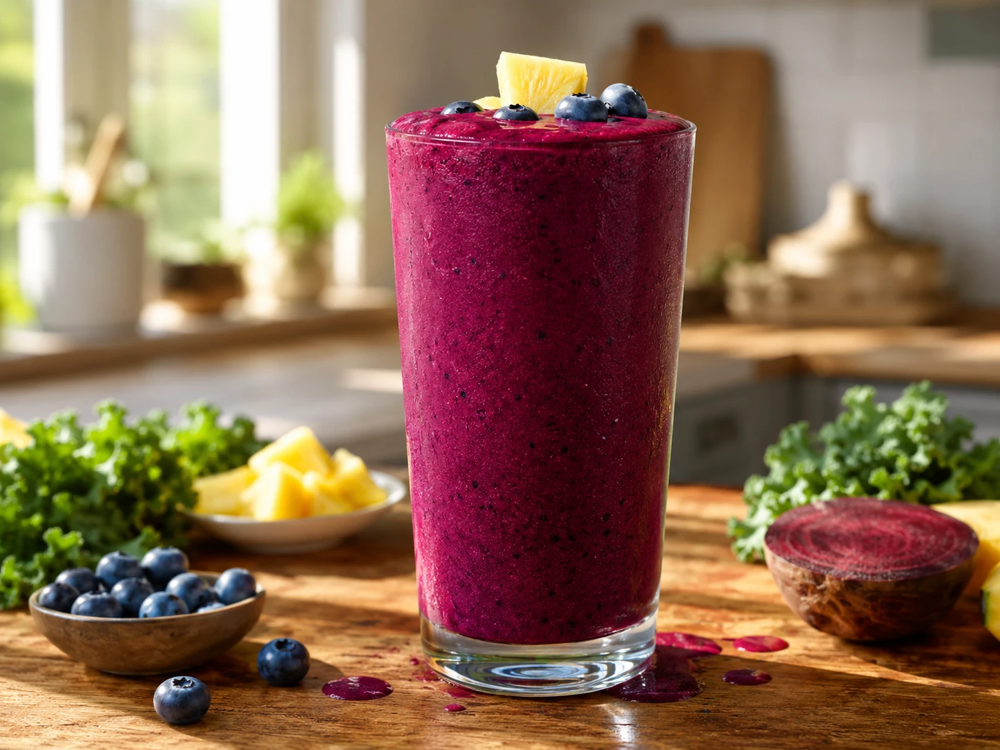 Blueberry Beet Glow Smoothie