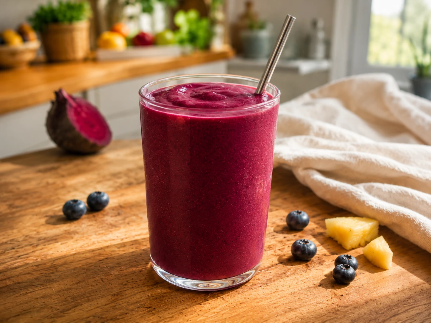Blueberry Beet Glow Smoothie