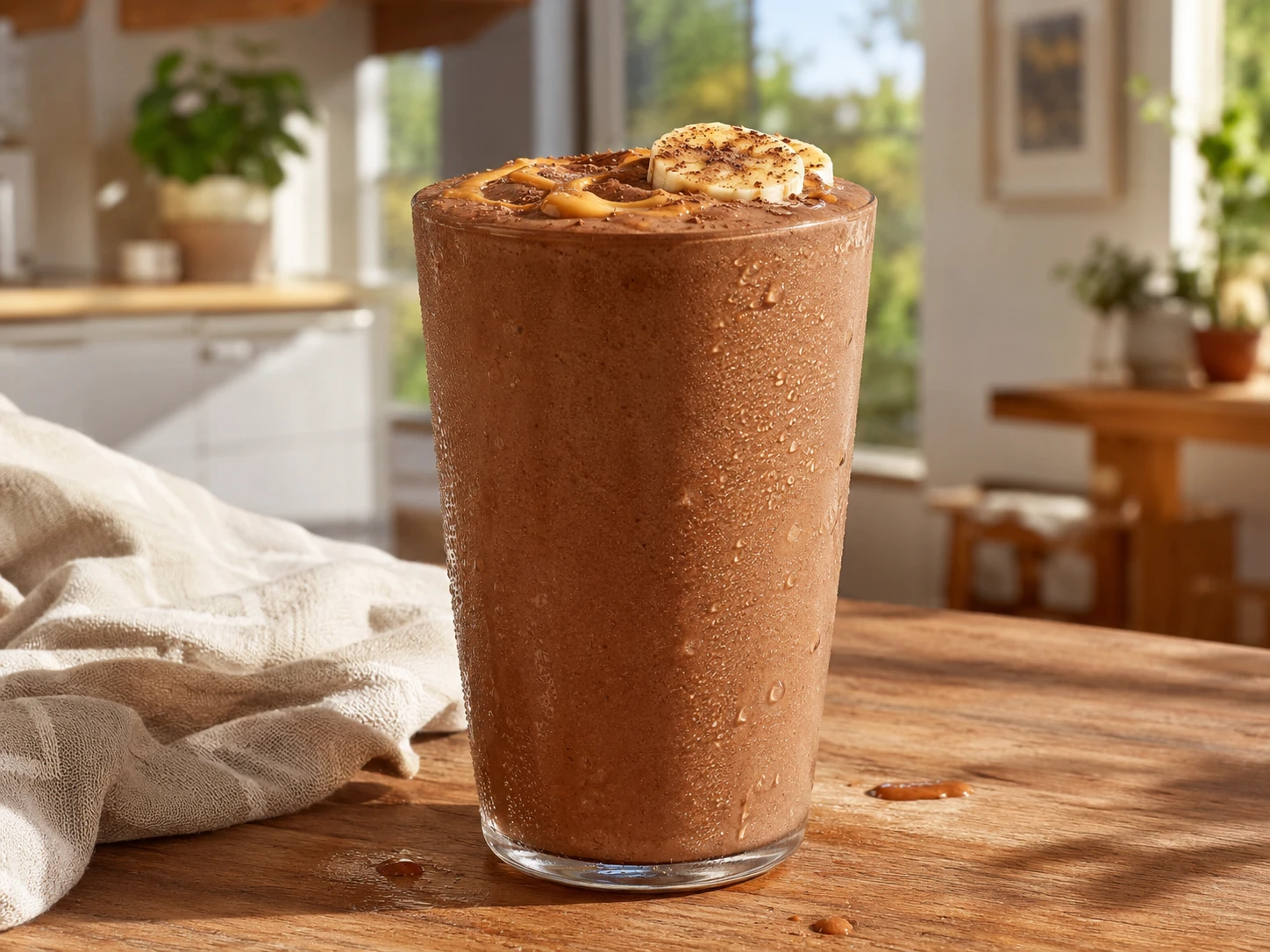 Chocolate Peanut Butter Protein Smoothie